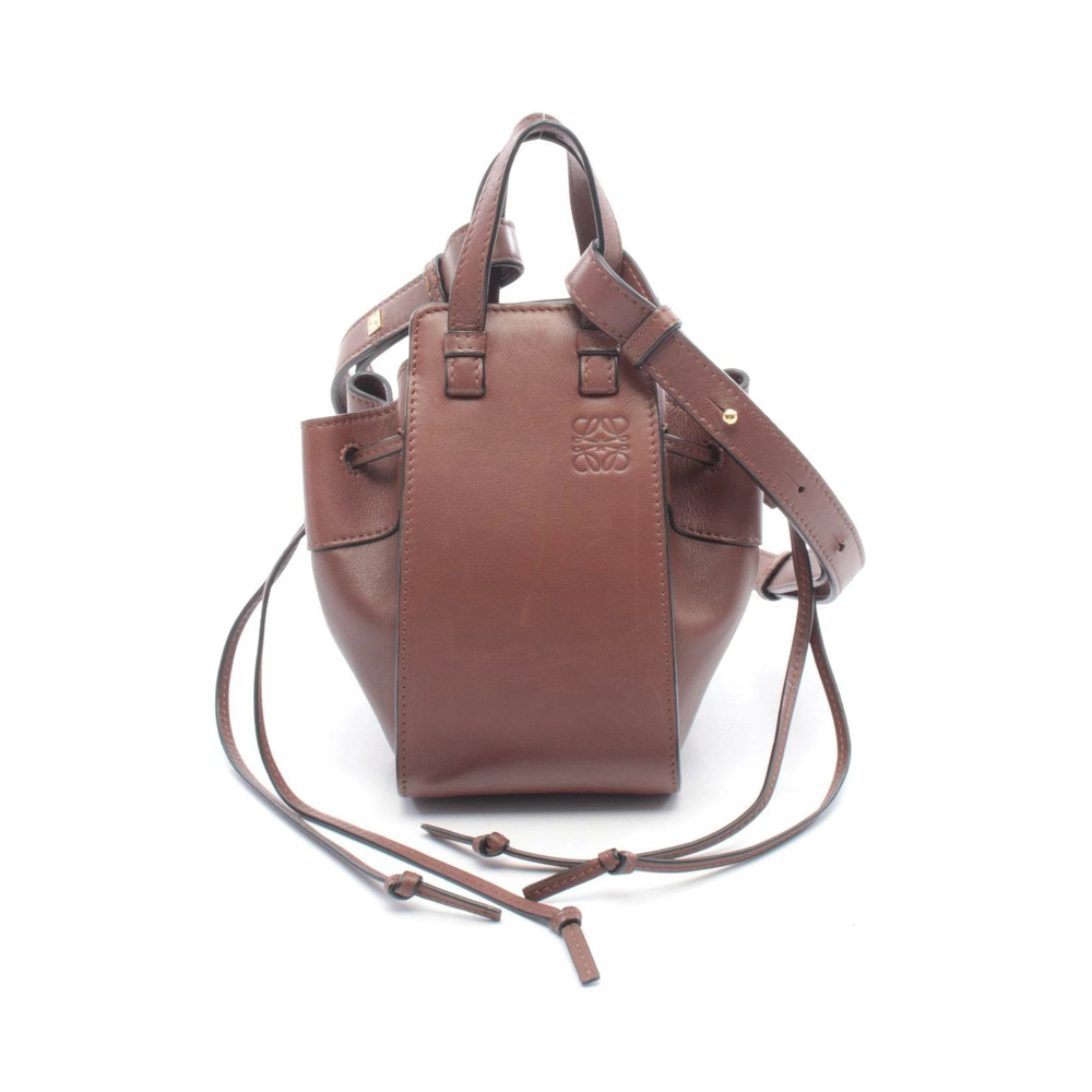 Loewe Hammock Drawstring Bag Handbag Leather Brown